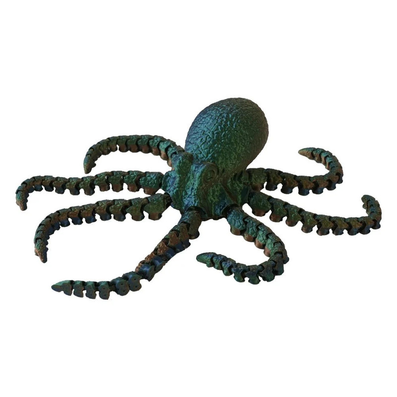 3D Station Detailed 3D Printed Octopus - Pearlescent  - مجسم ثلاثي الأبعاد